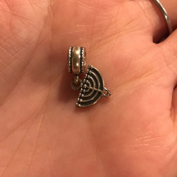 Jewish Star and Menorah Pandora Charms - Picture 5 of 5